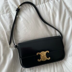 SHOULDER BAG CLAUDE IN SHINY CALFSKIN